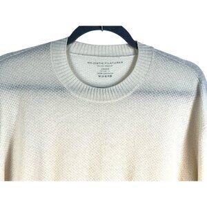 $370 Majestic Filatures Delux Teeshirt mens delicate cashmere knit pullover L